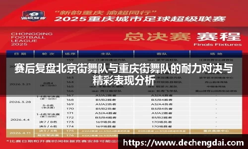 赛后复盘北京街舞队与重庆街舞队的耐力对决与精彩表现分析